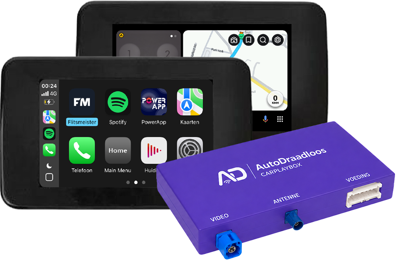 Apple CarPlay en Android Auto schermen