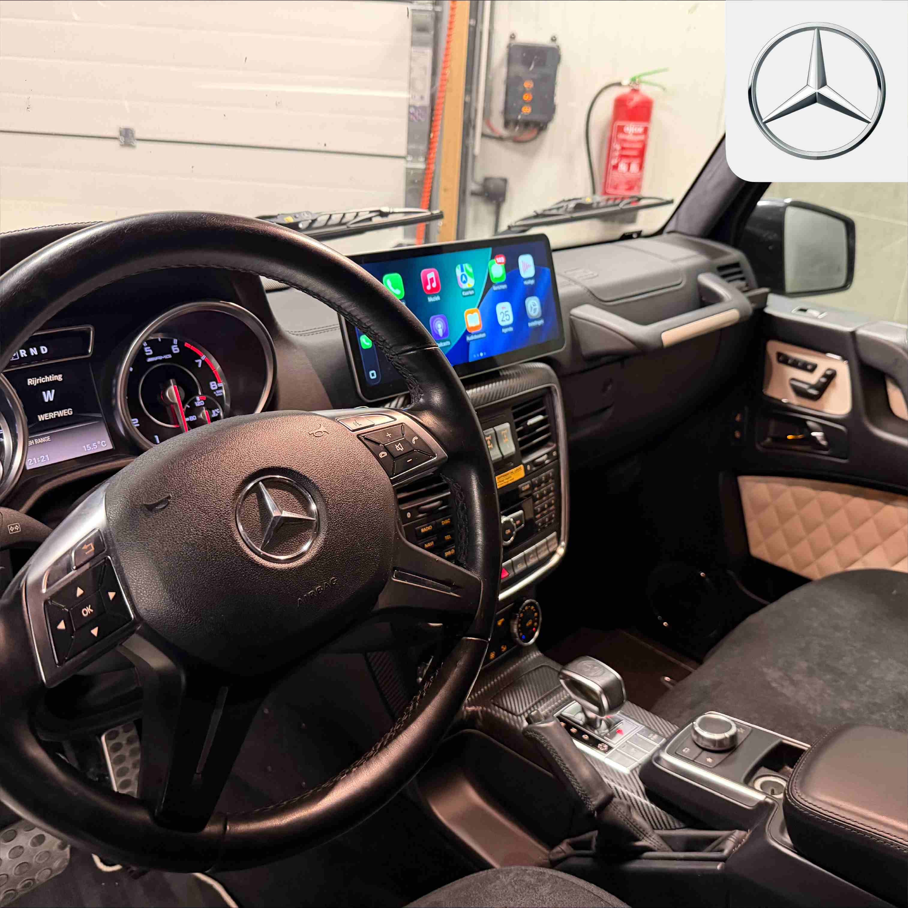 Apple CarPlay in een Mercedes-Benz G-Klasse