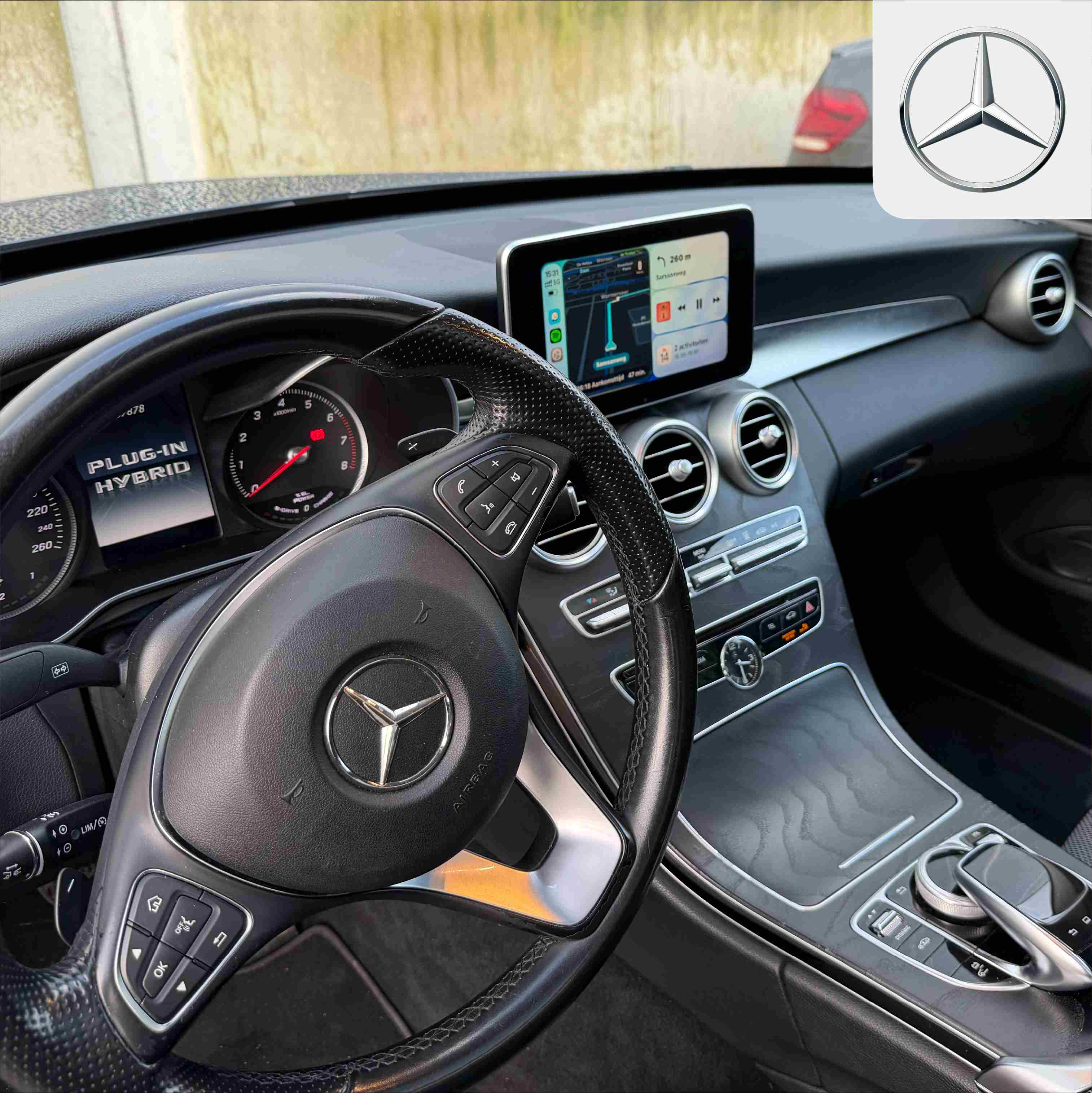Apple CarPlay in een Mercedes-Benz C-Klasse