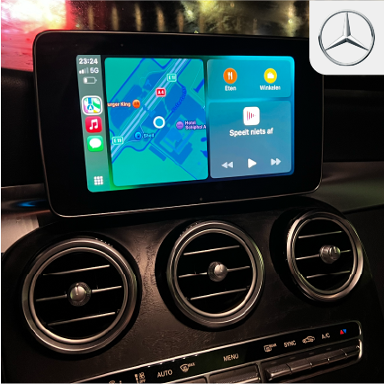 Apple CarPlay in een Mercedes-Benz C-Klasse