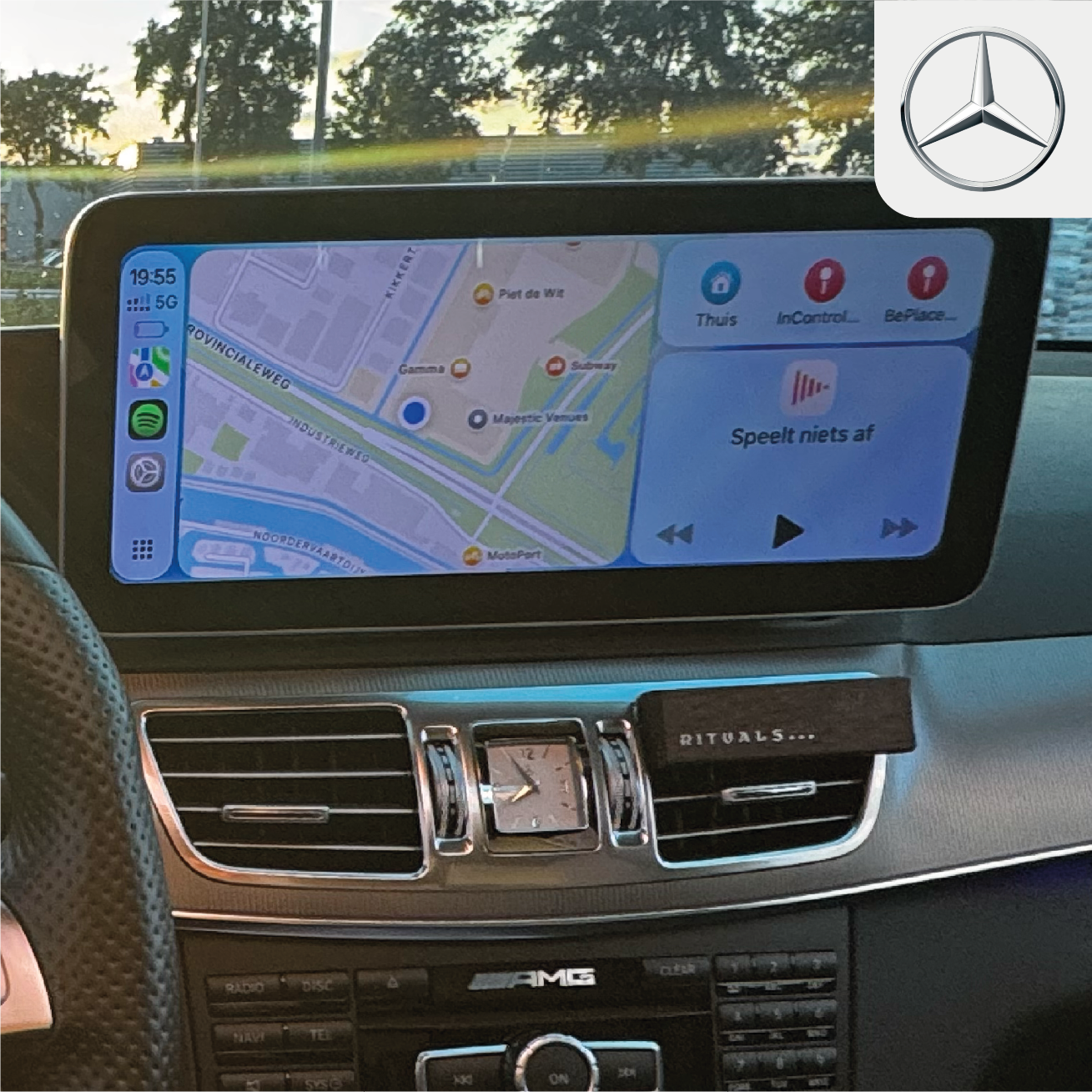 Apple CarPlay in een Mercedes-Benz E-Klasse