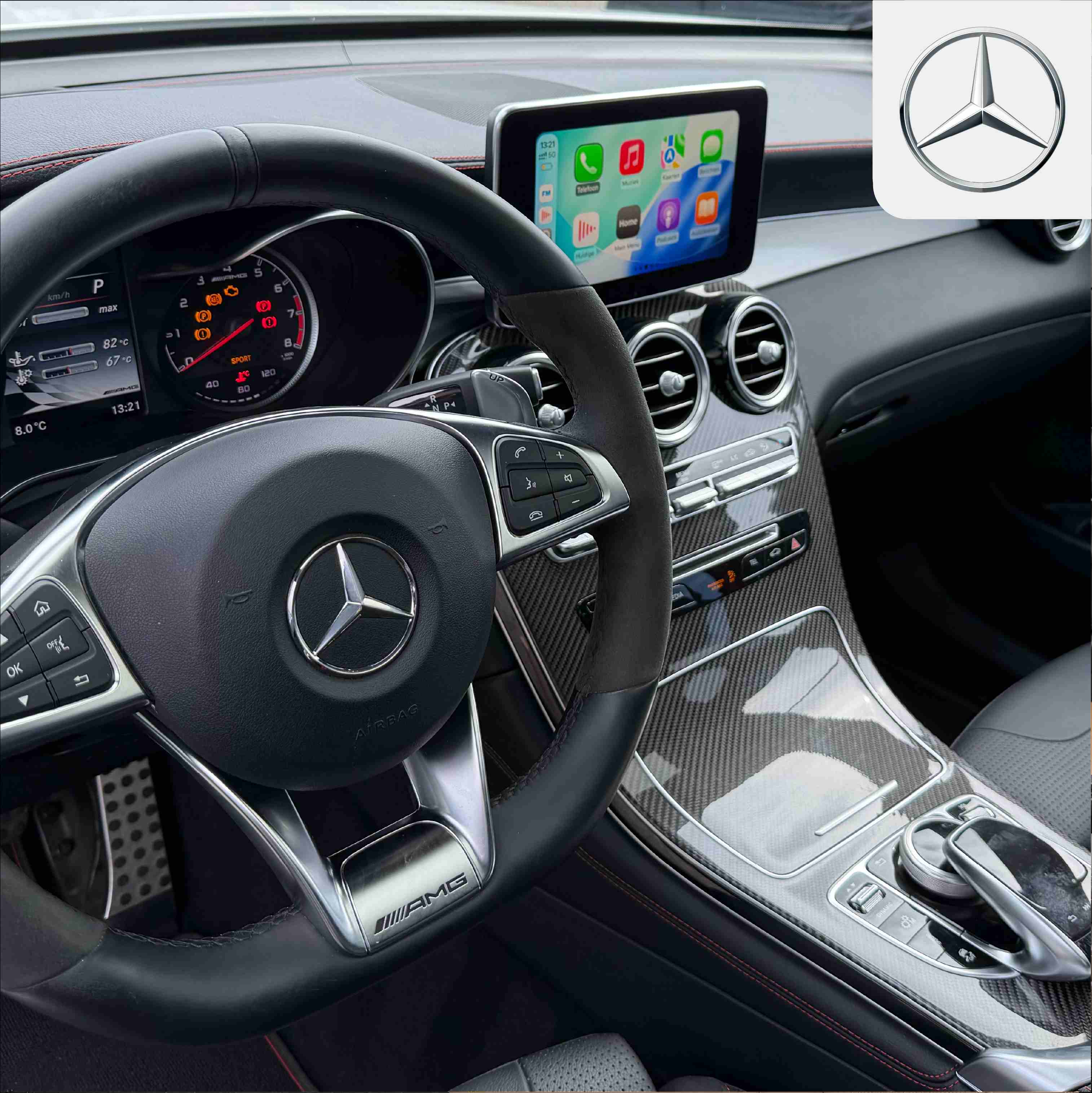 Apple CarPlay in een Mercedes-Benz GLC