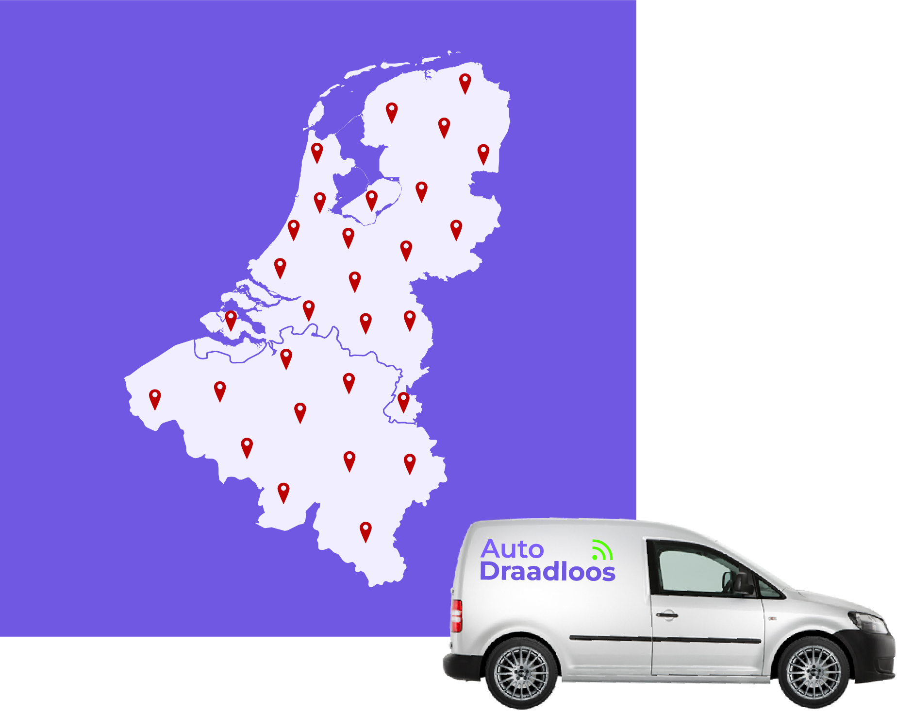 Montage op locatie door heel Nederland en België