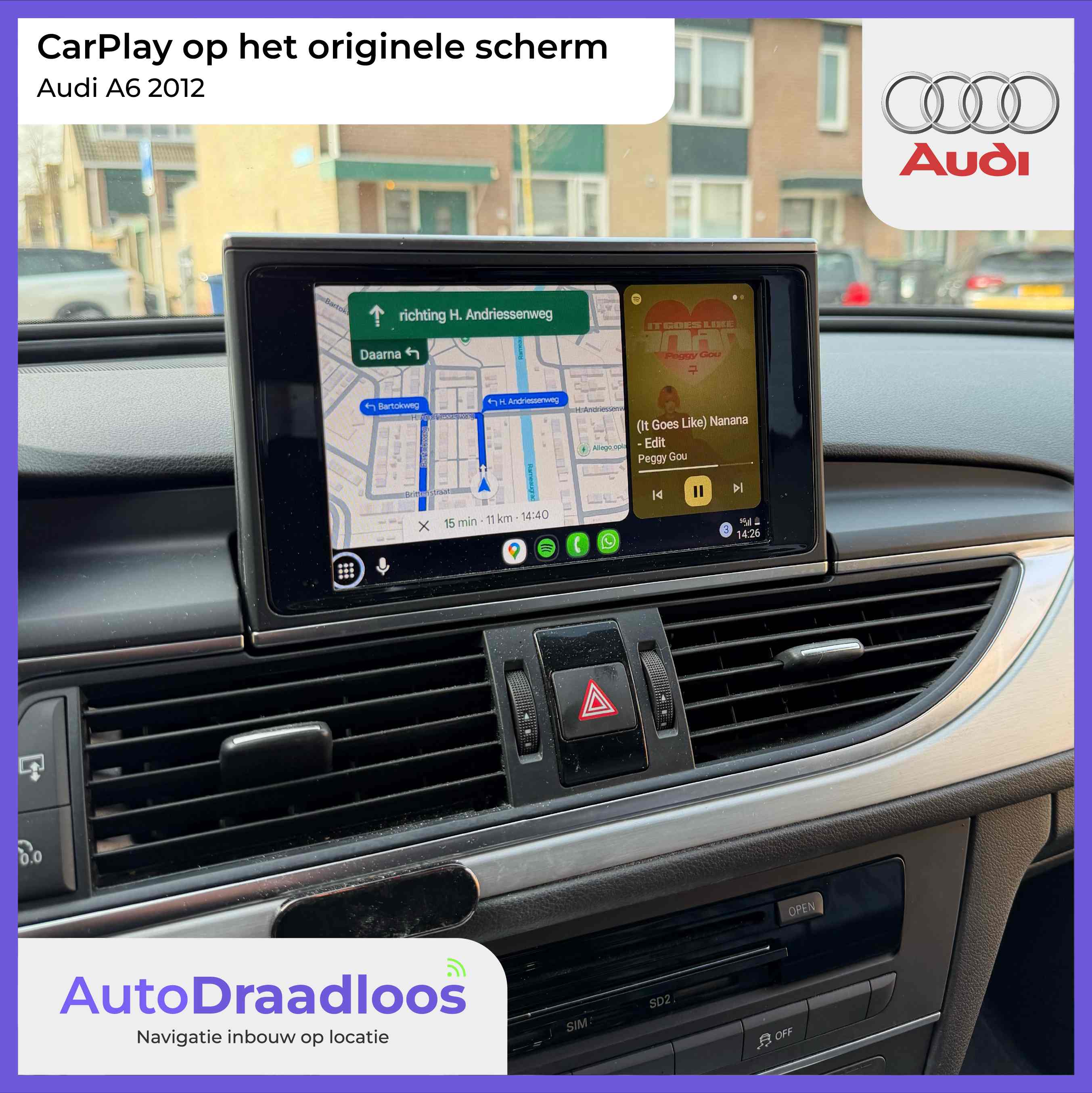 Android Auto CarPlay Audi A6 2012