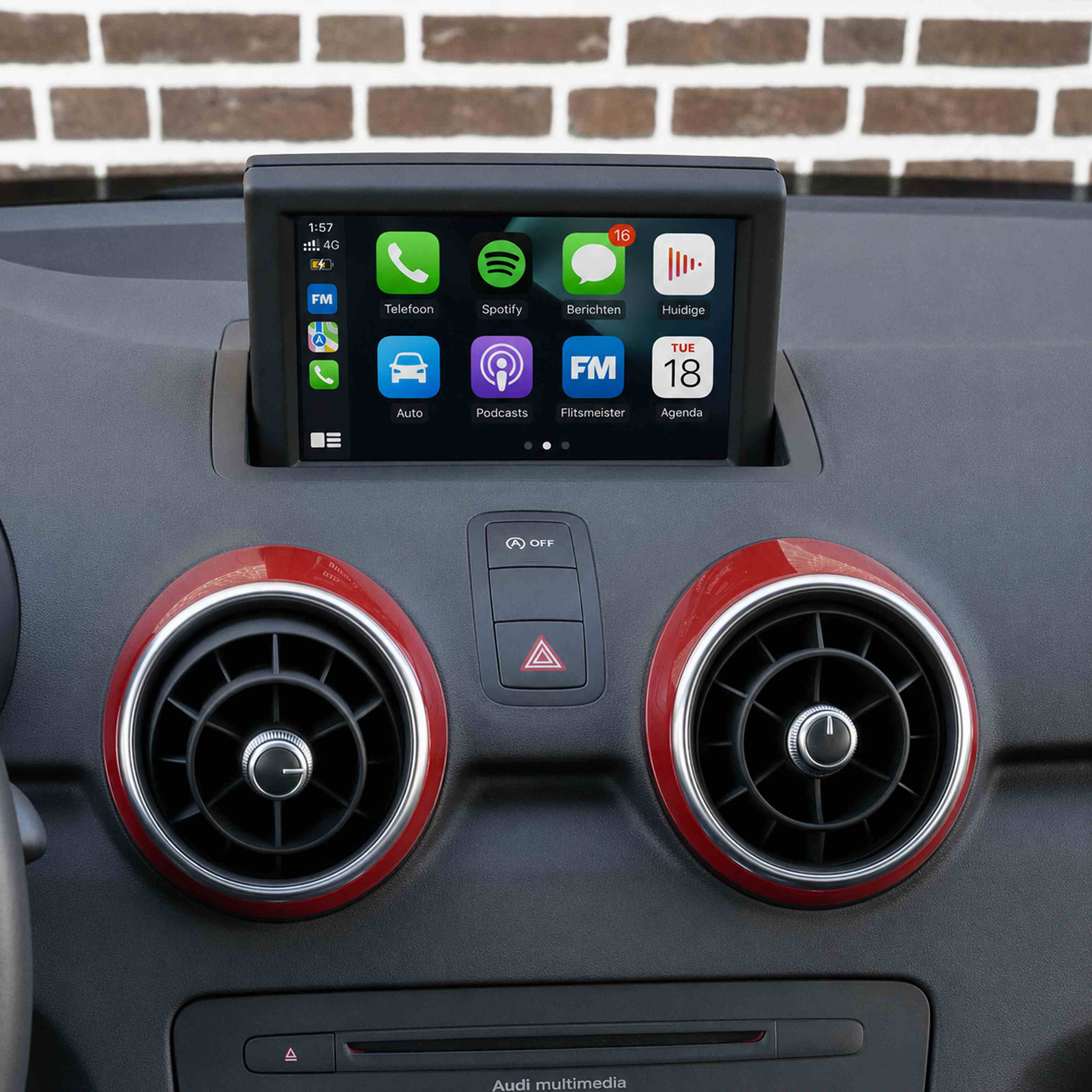 Originele scherm met CarPlay