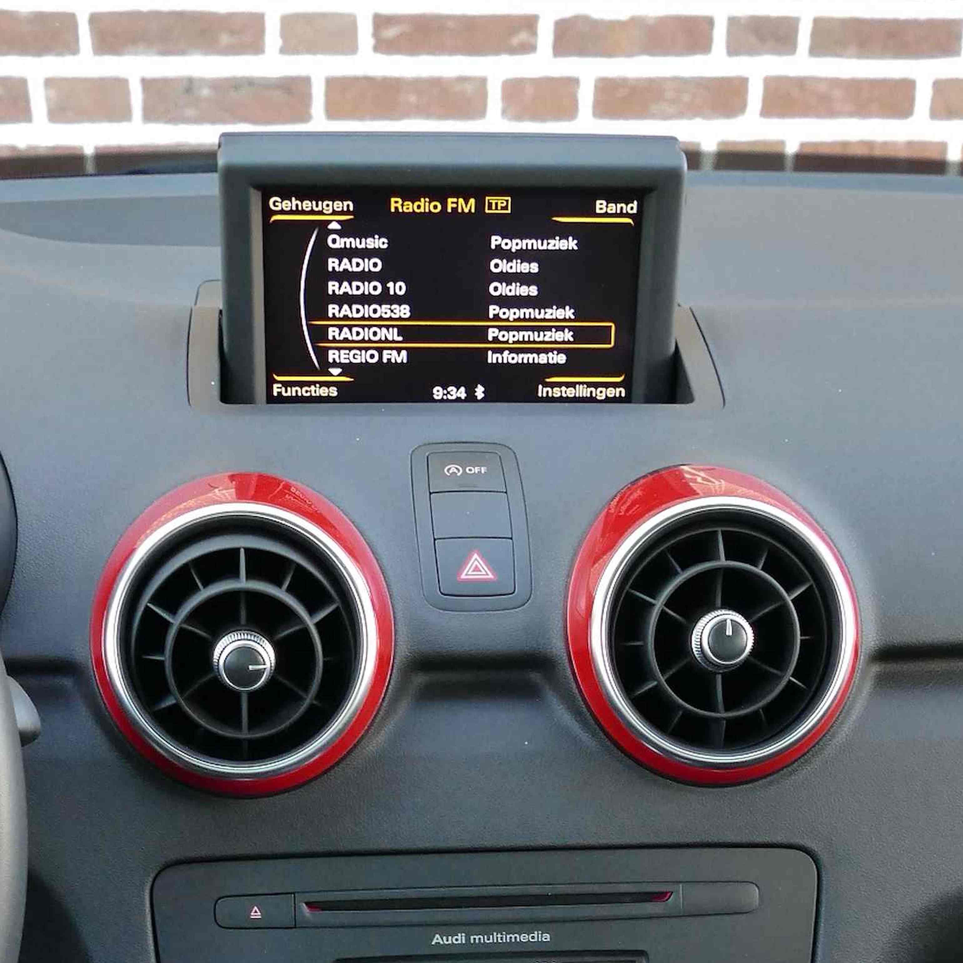 Originele scherm zonder CarPlay