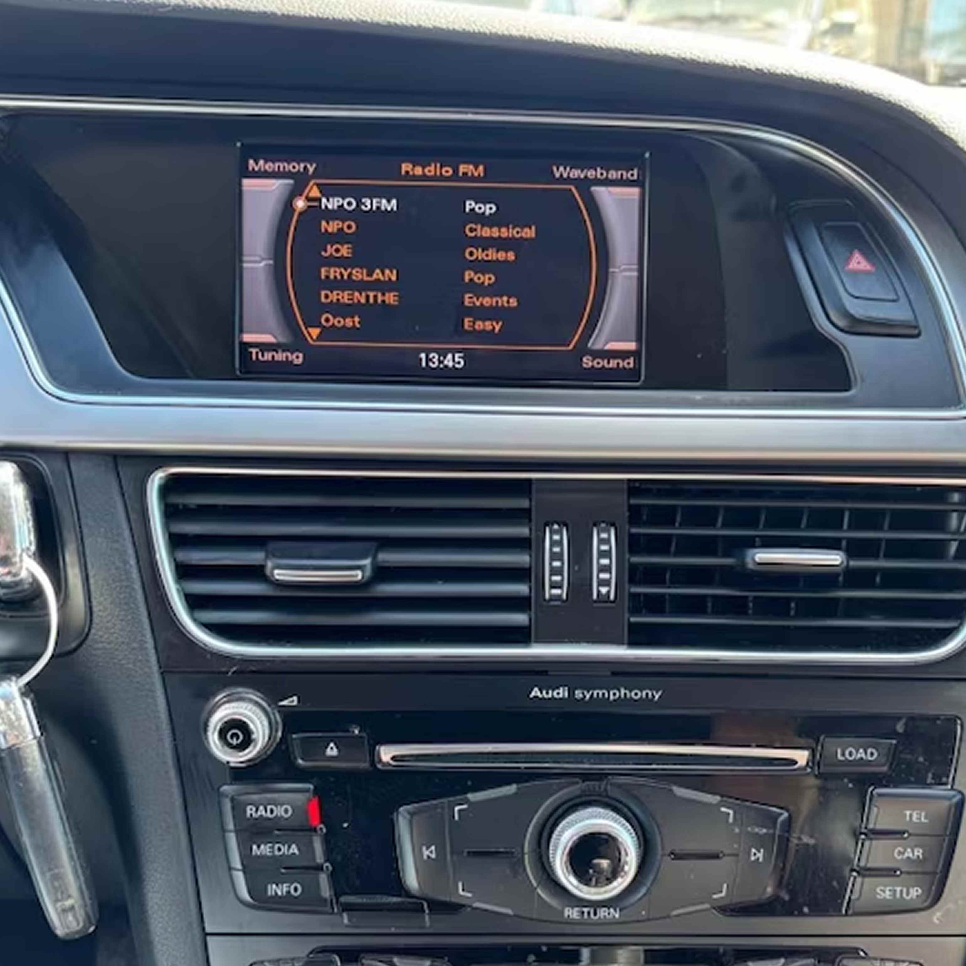 Originele scherm zonder CarPlay