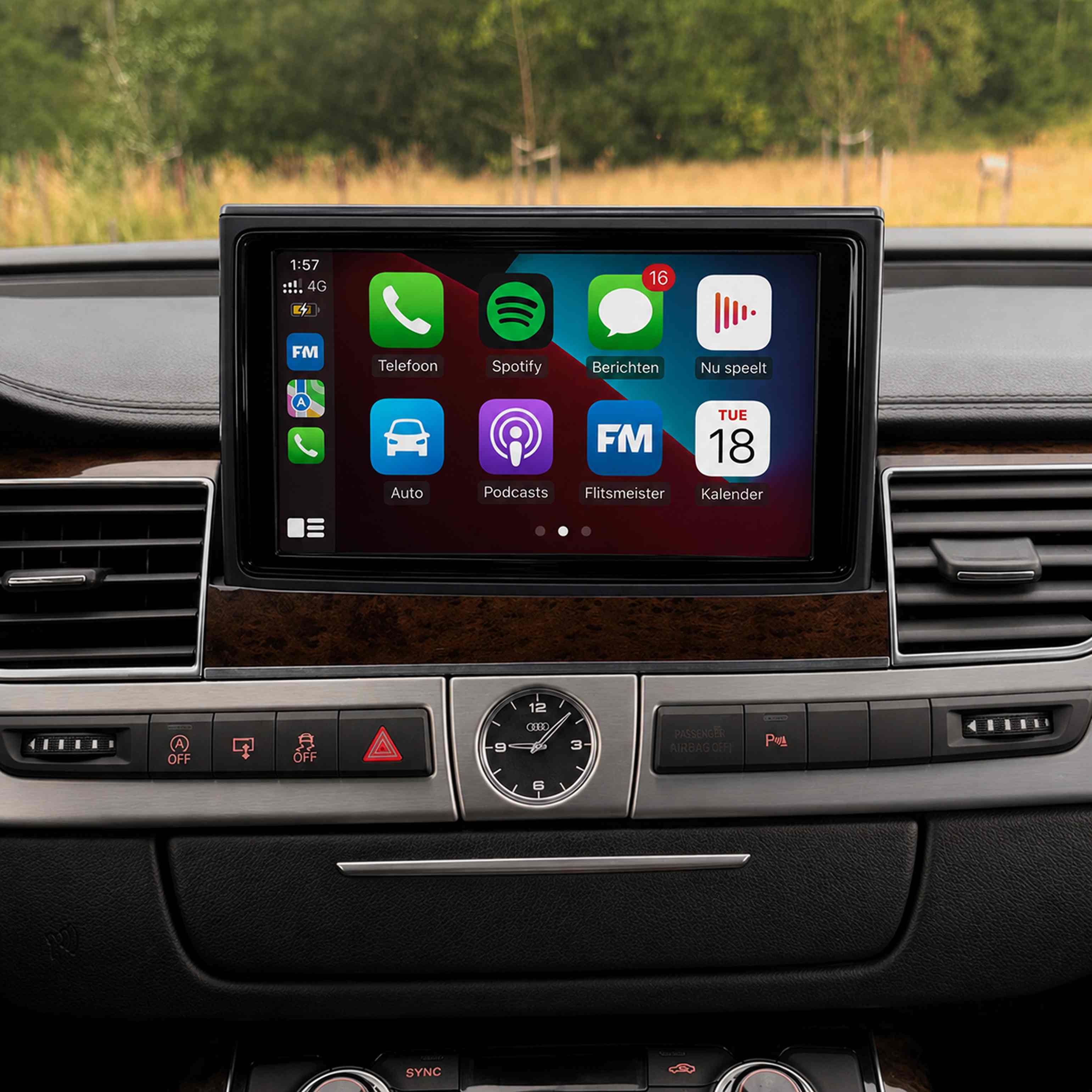 Originele scherm met CarPlay