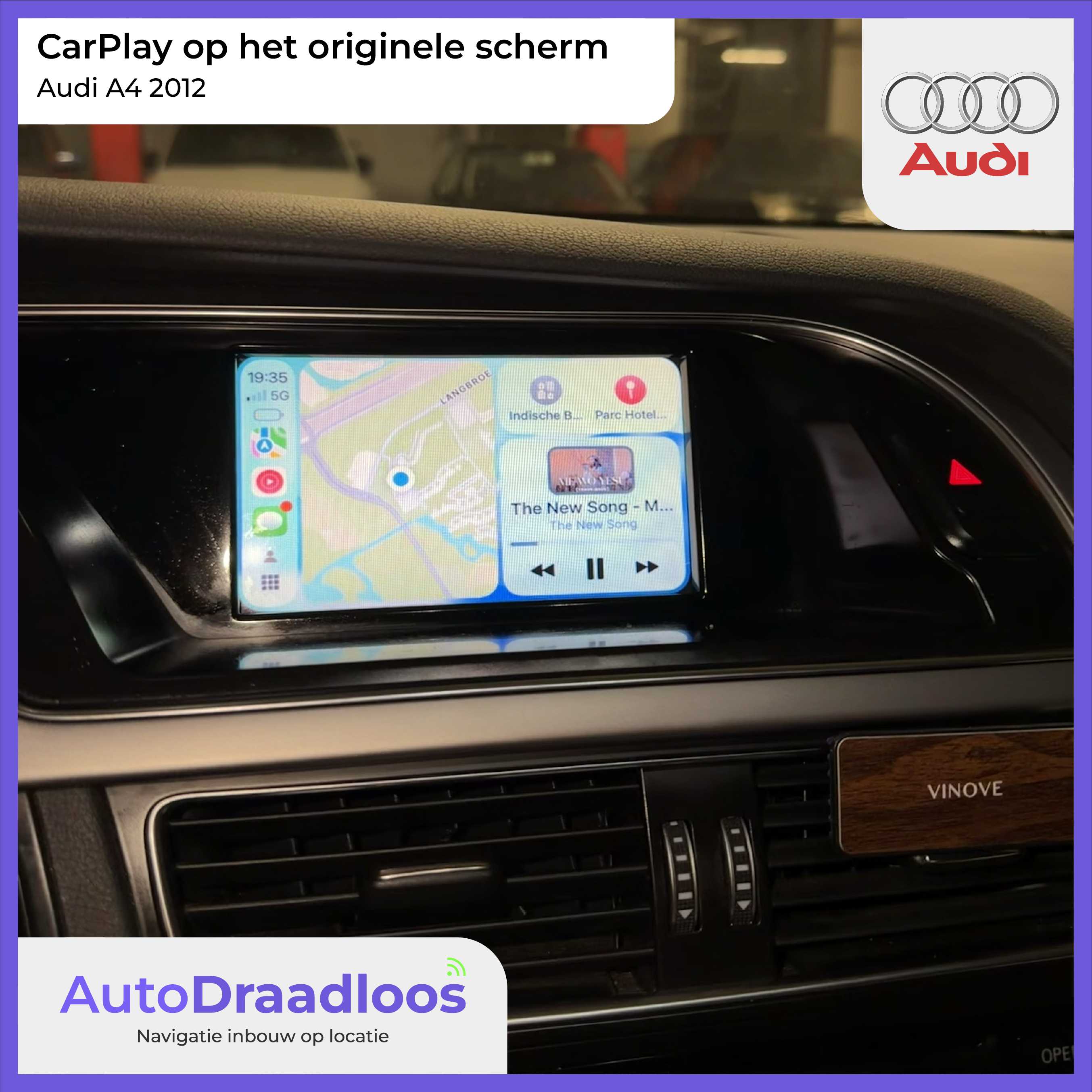 Apple CarPlay Audi A4 2012