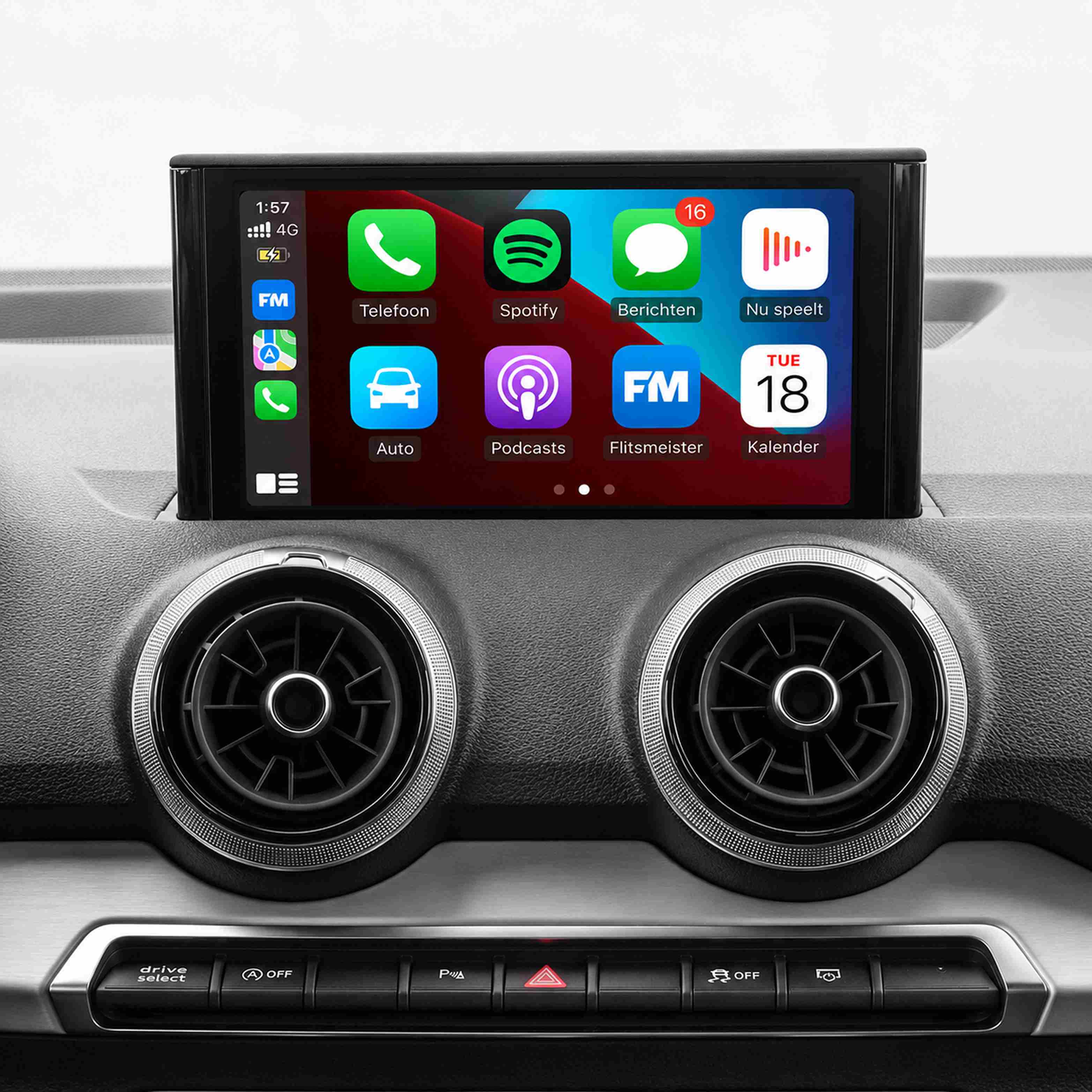 Originele scherm met CarPlay