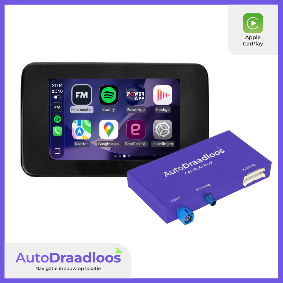 De CarPlayBox met Apple CarPlay