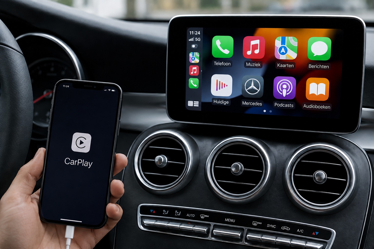 Bedrade Apple CarPlay