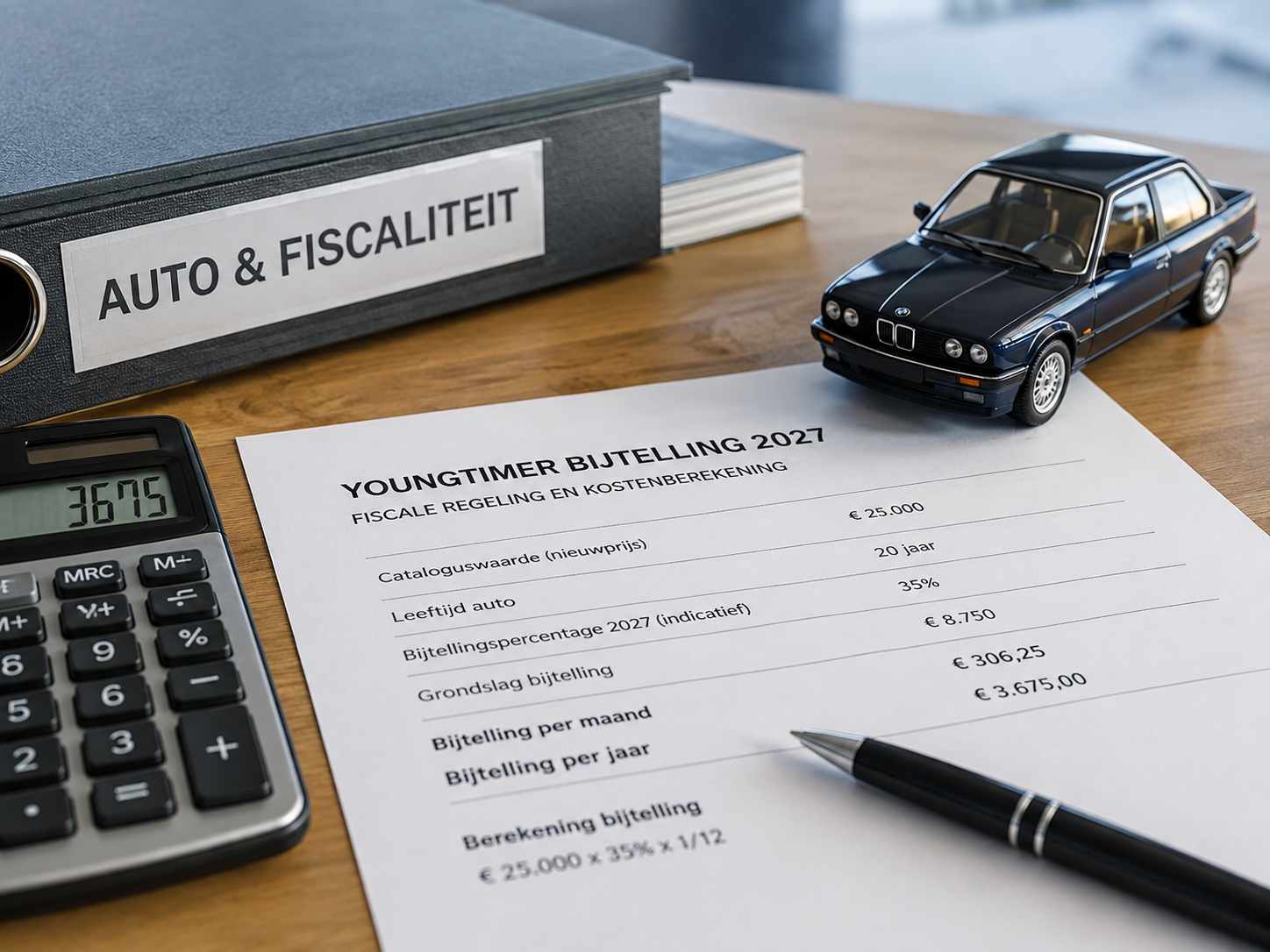 Youngtimer bijtelling in 2027 Bijtelling berekenen voor een youngtimer in 2027