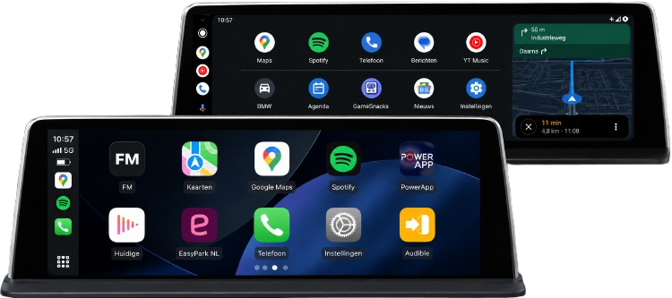 Groter BMW touchscreen CarPlay scherm van AutoDraadloos