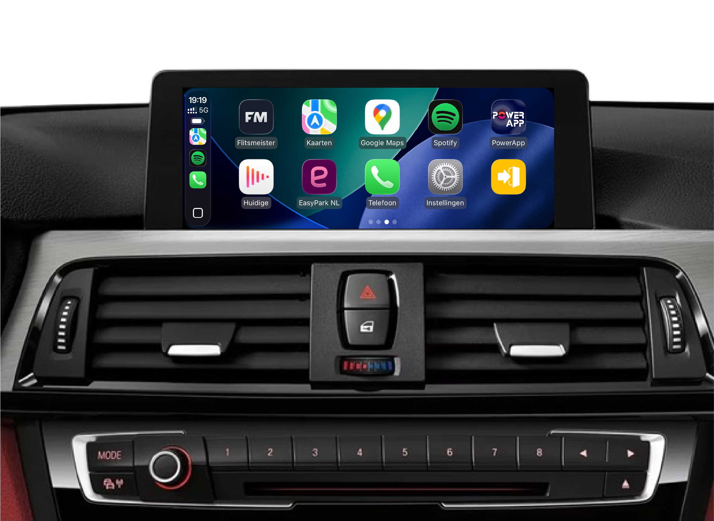 bmw scherm met CarPlay