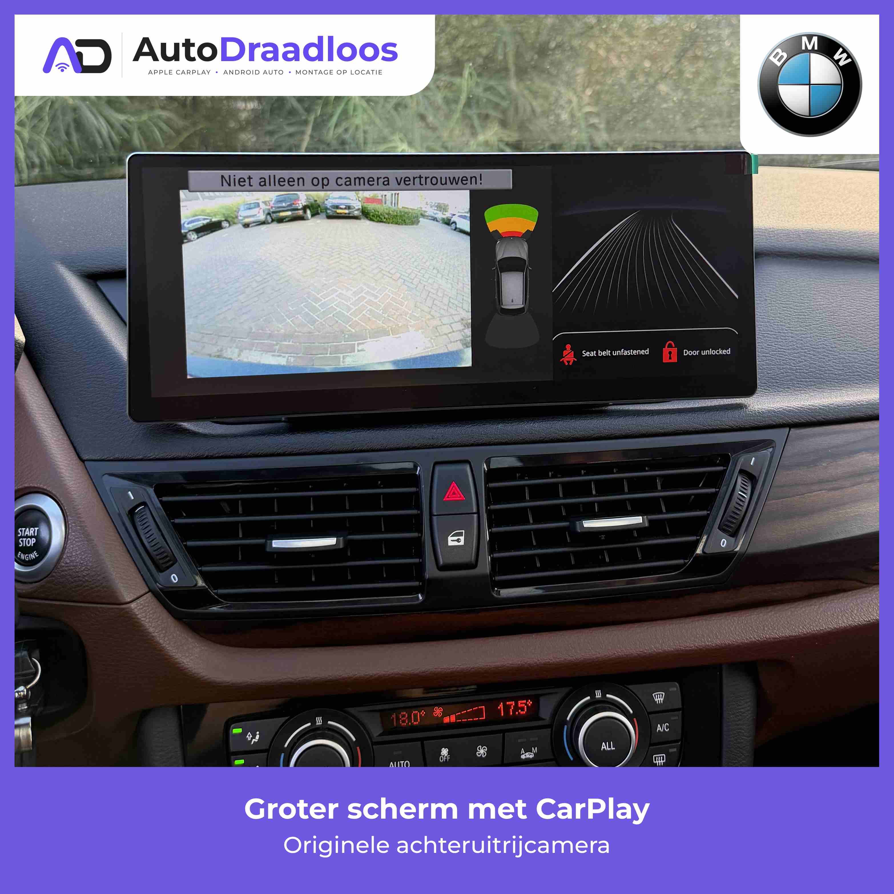 Groter scherm met CarPlay in een BMW X1