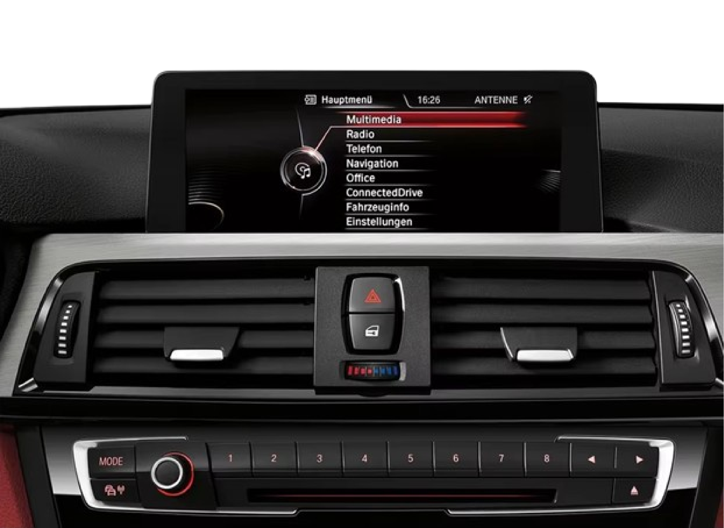 Originele scherm zonder CarPlay