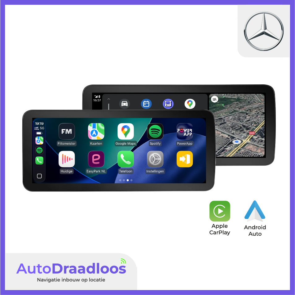 Groter scherm met Apple CarPlay en Android Auto