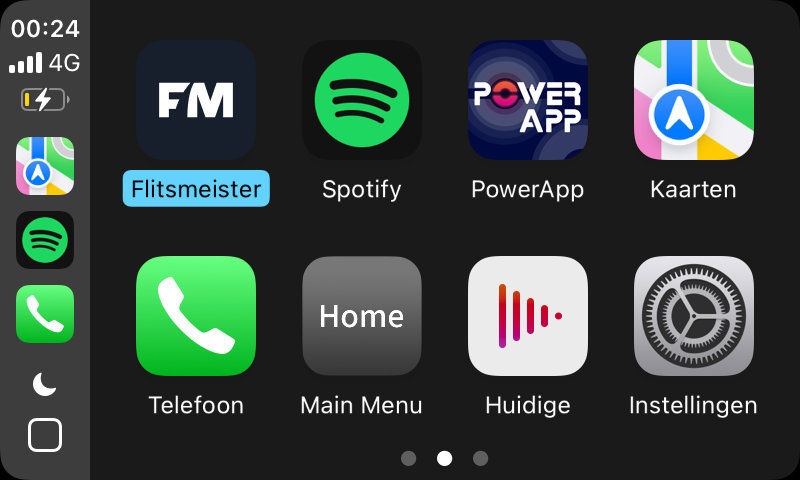 Screenshot van Apple CarPlay