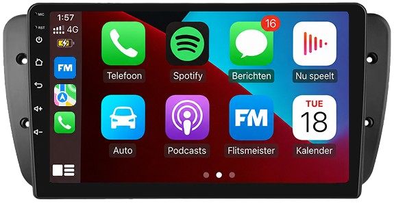 Groter touchscreen met Apple CarPlay