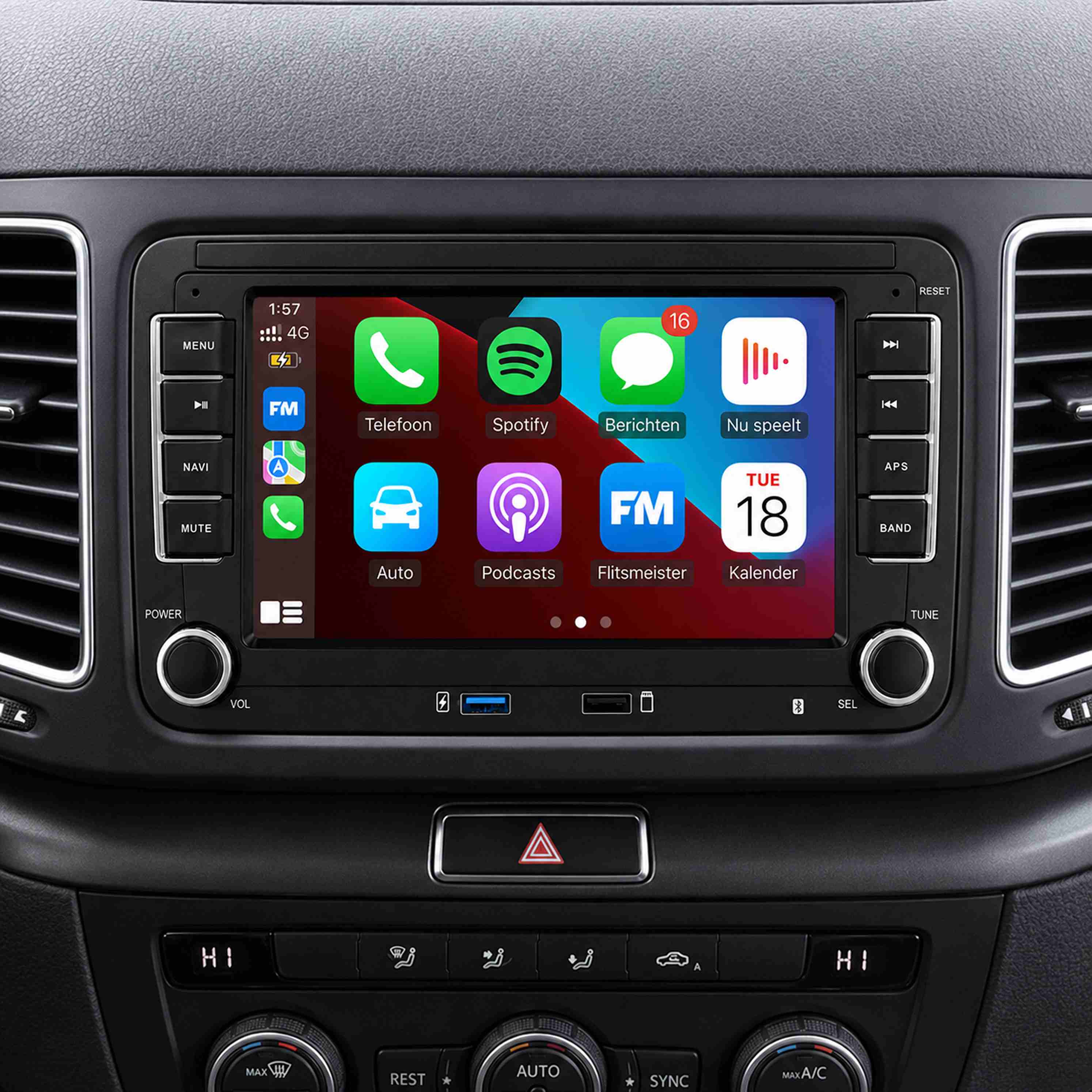 SEAT CarPlay inbouwen in Almere Apple CarPlay inbouwen in een SEAT in Almere