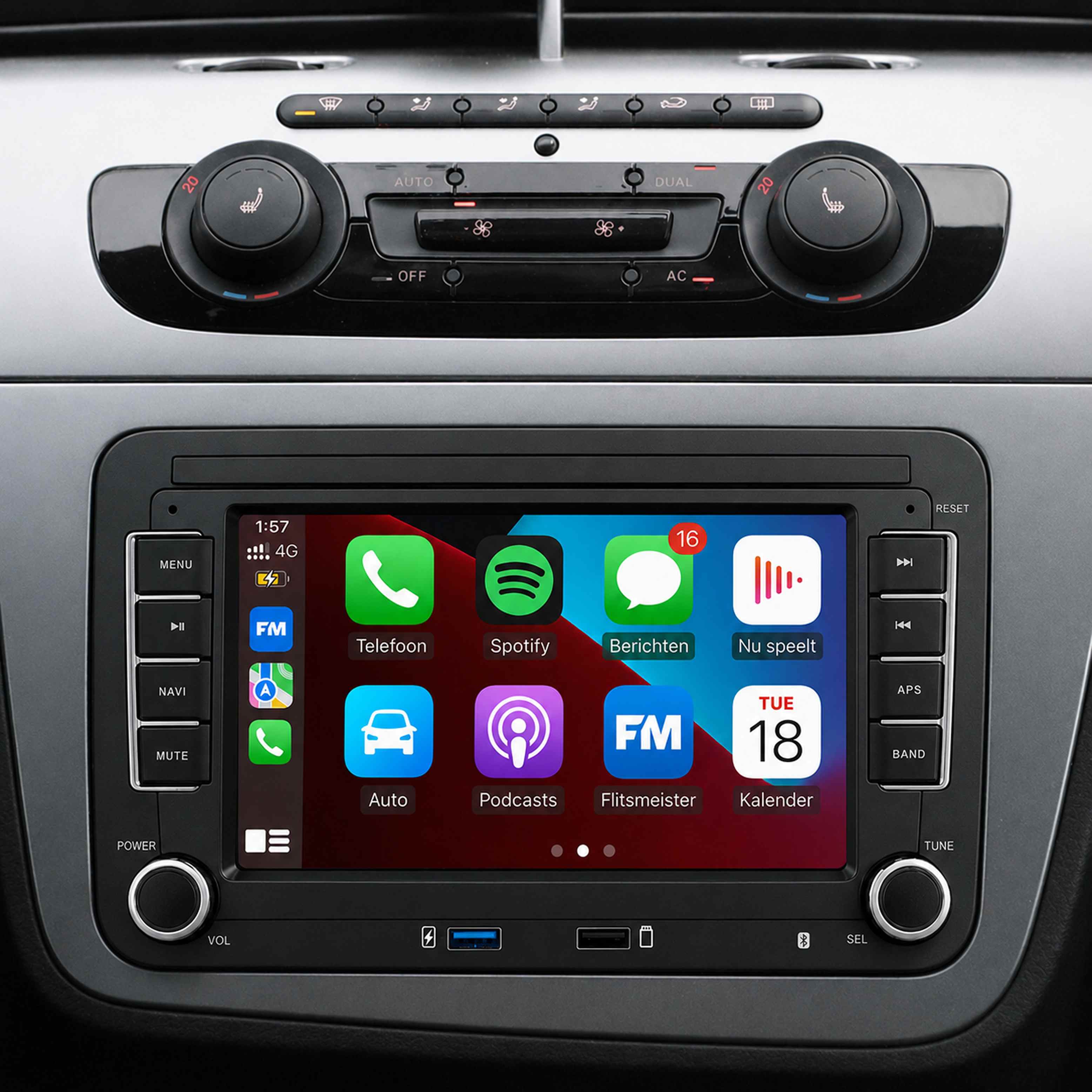 SEAT CarPlay laten installeren in Eindhoven SEAT met Apple CarPlay en Android Auto in Eindhoven
