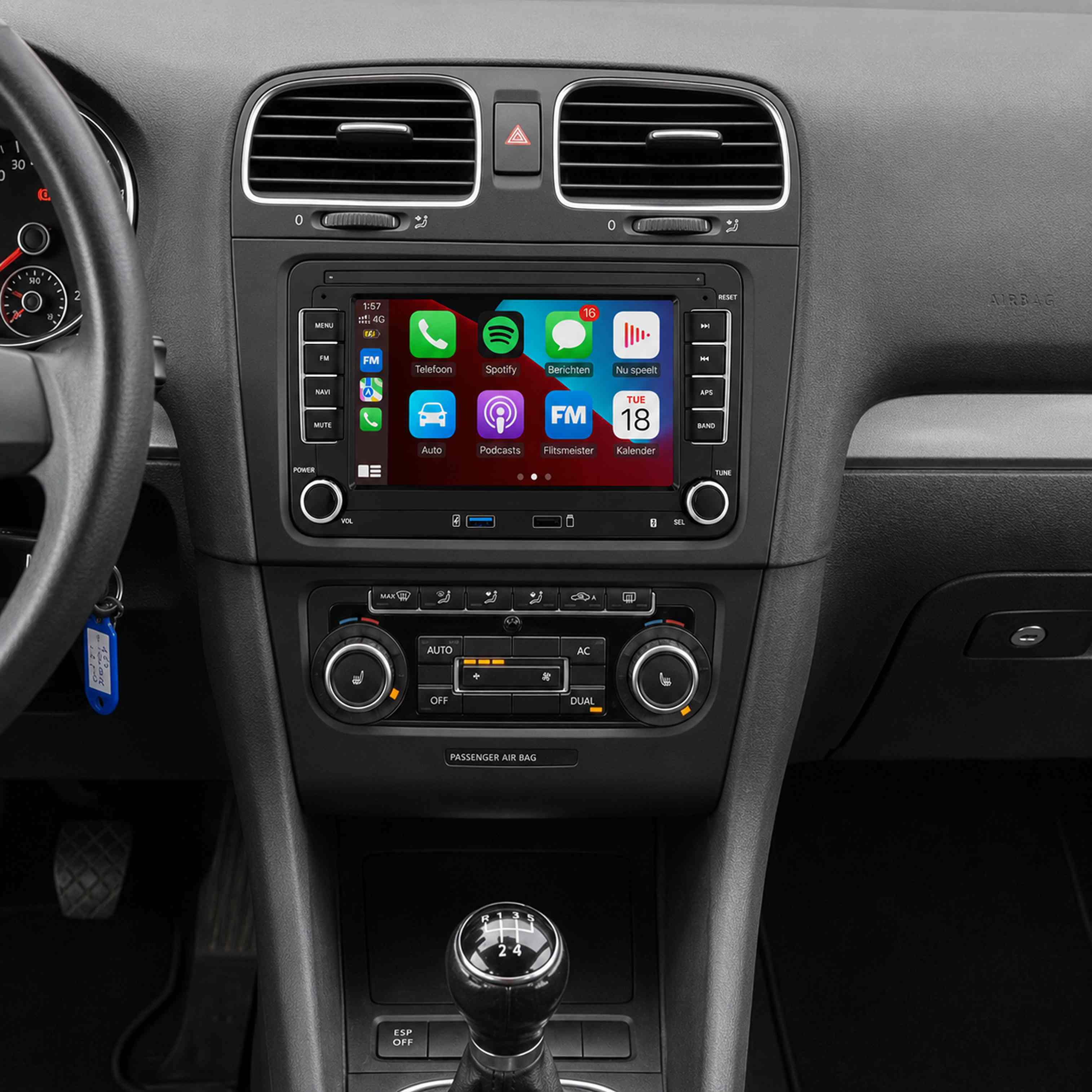 Volkswagen CarPlay inbouwen in Amsterdam Apple CarPlay inbouwen in een Volkswagen in Amsterdam