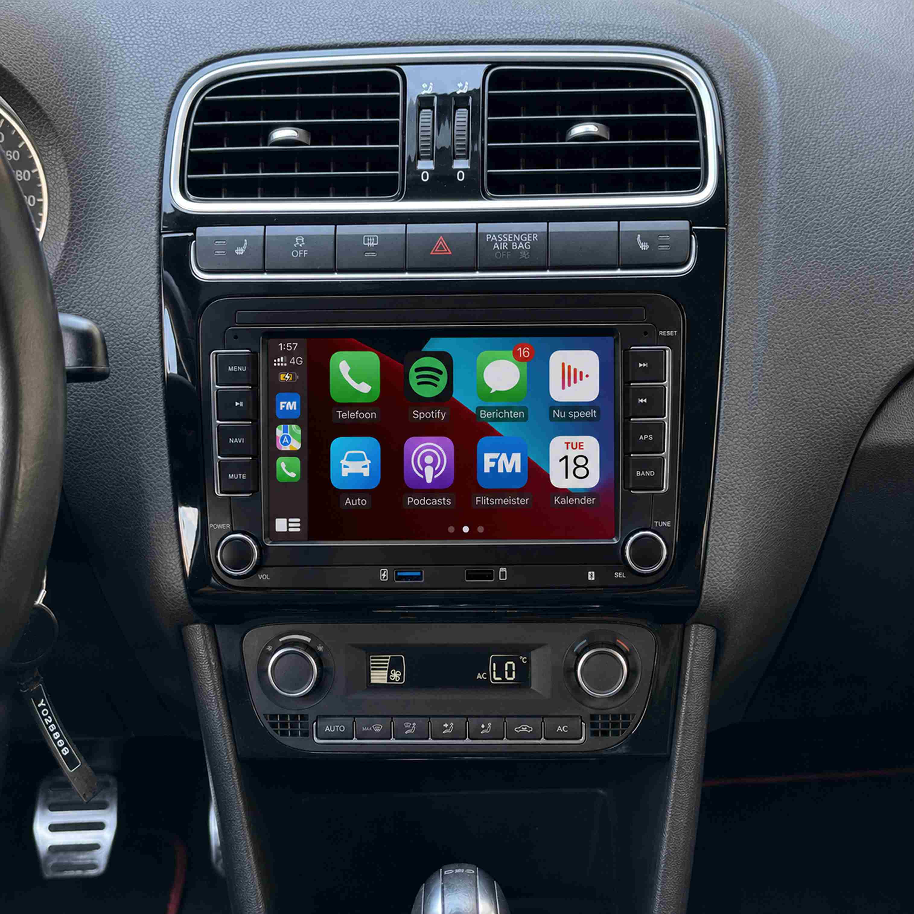 Volkswagen CarPlay inbouwen in Almere Apple CarPlay inbouwen in een Volkswagen in Almere