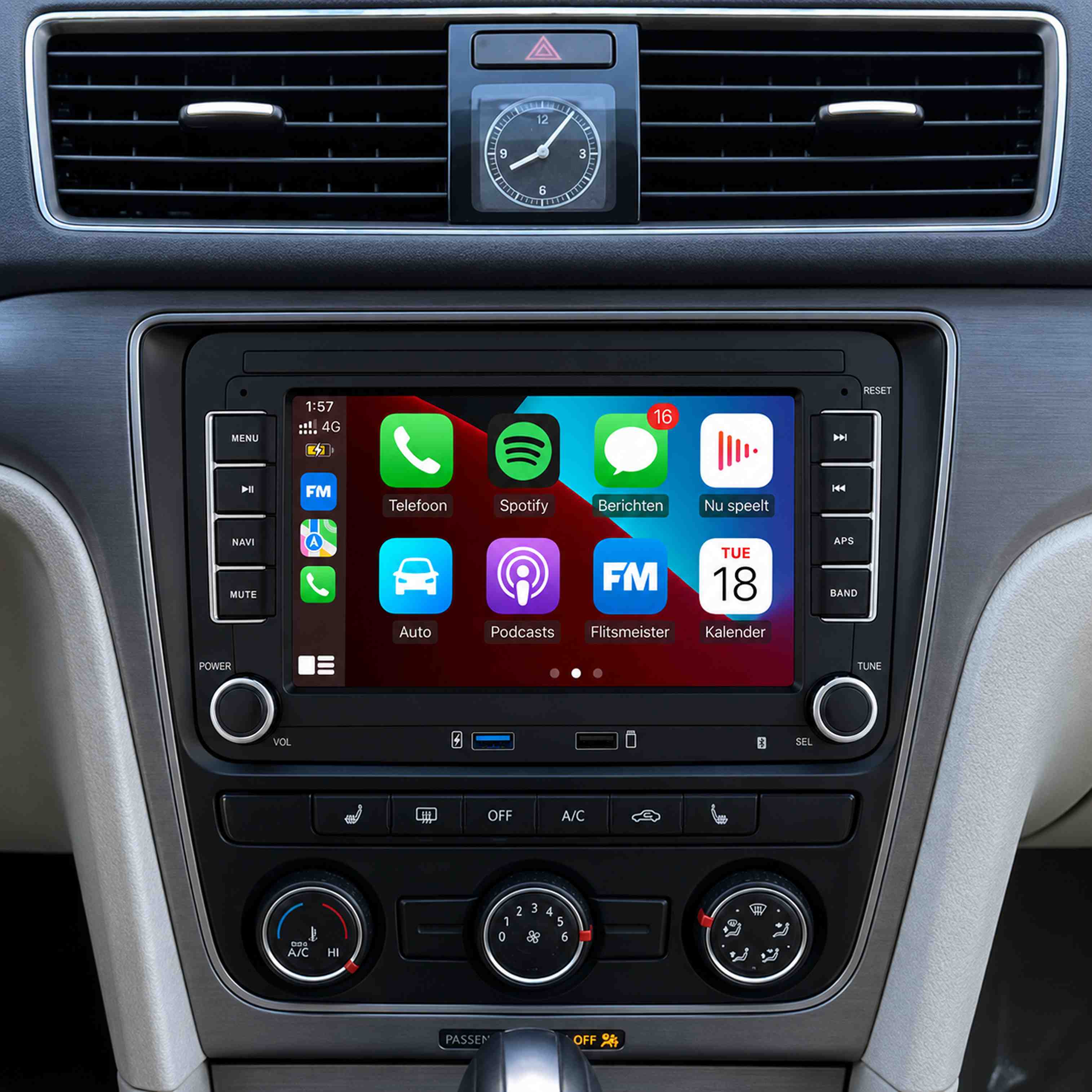 Volkswagen CarPlay-montage in Eindhoven Volkswagen met draadloze CarPlay in Eindhoven