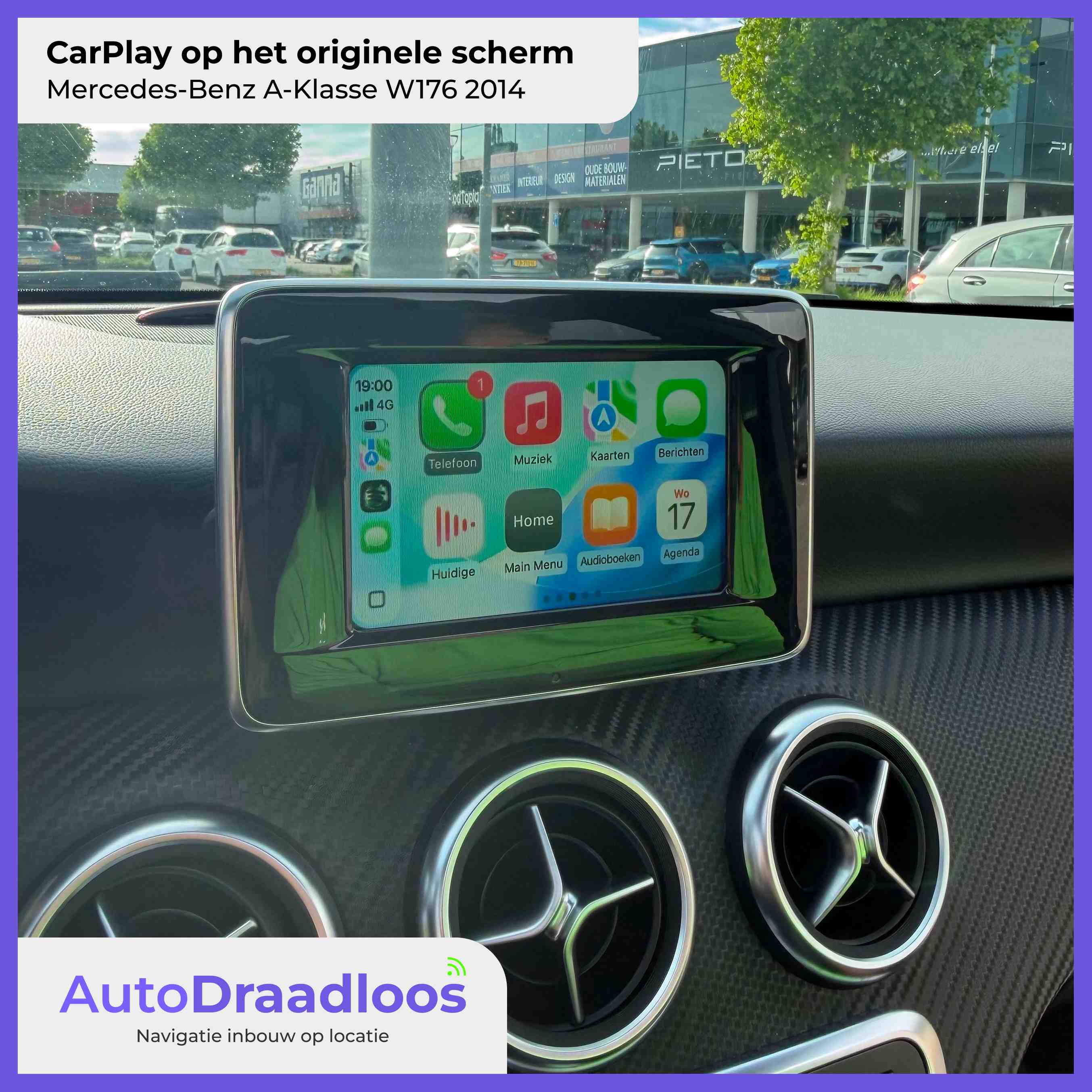 Apple CarPlay in een A-Klasse