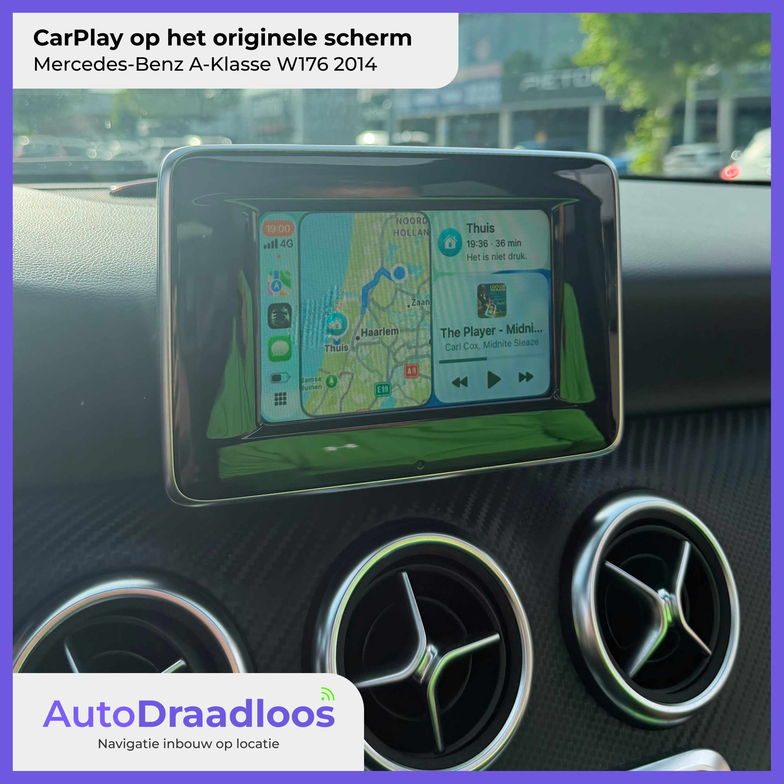 Apple CarPlay in een A-Klasse