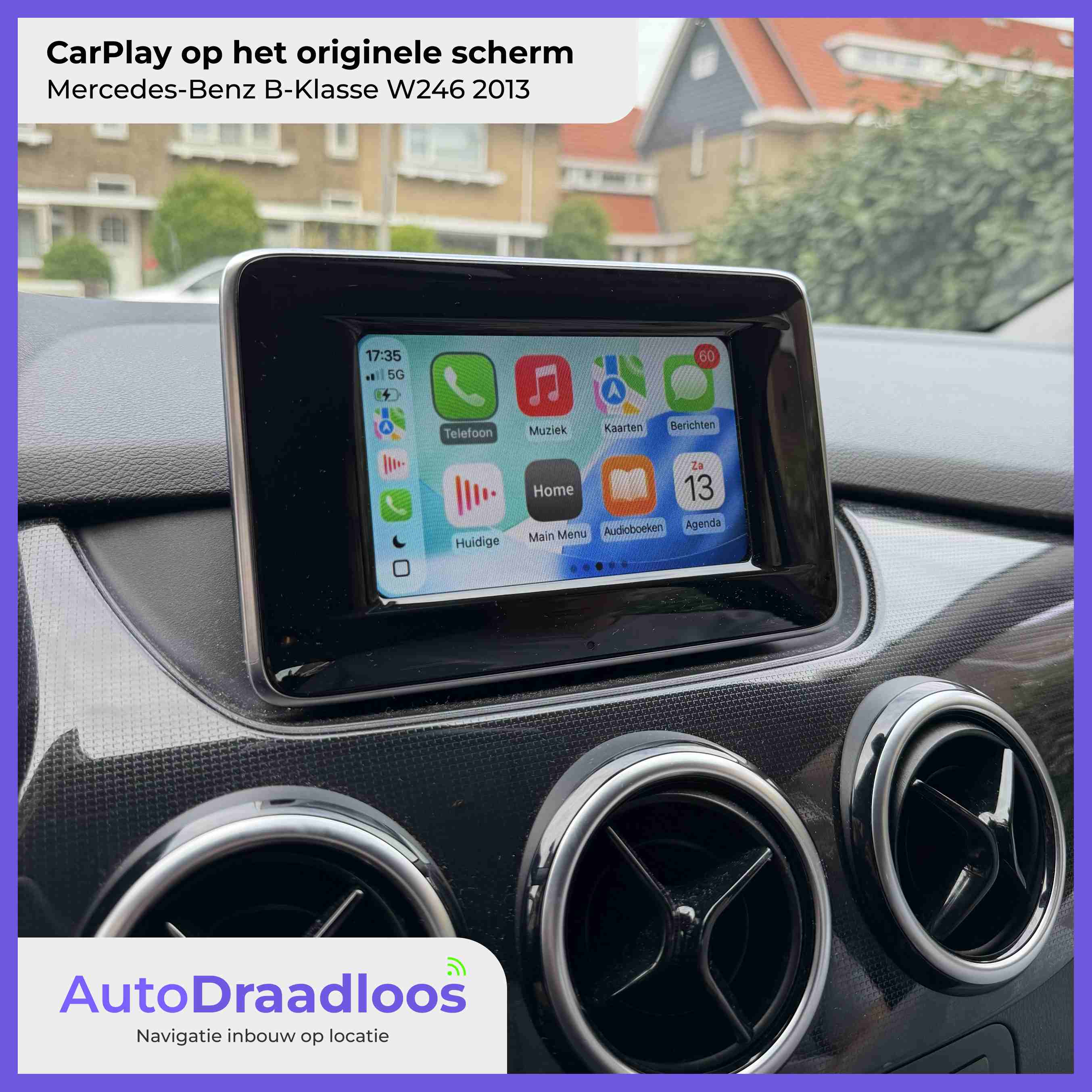 Apple CarPlay in een B-Klasse