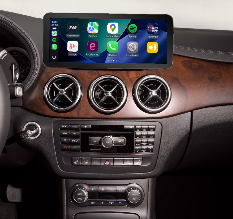 bklasse groter scherm met CarPlay