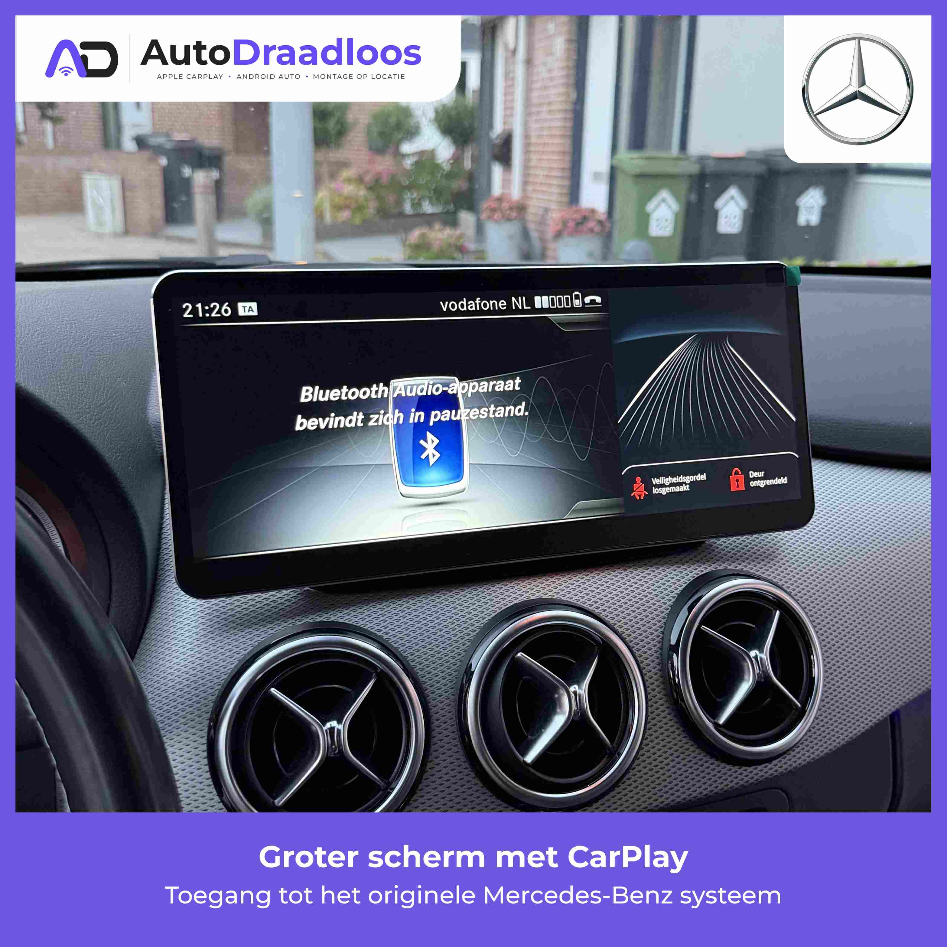 Toegang tot het originele Mercedes-Benz systeem