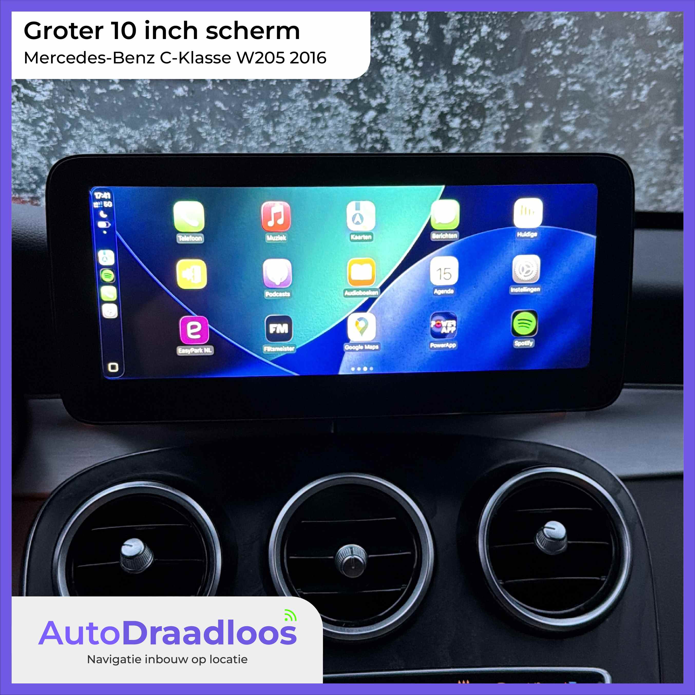 Groter 10.25 inch scherm C-Klasse