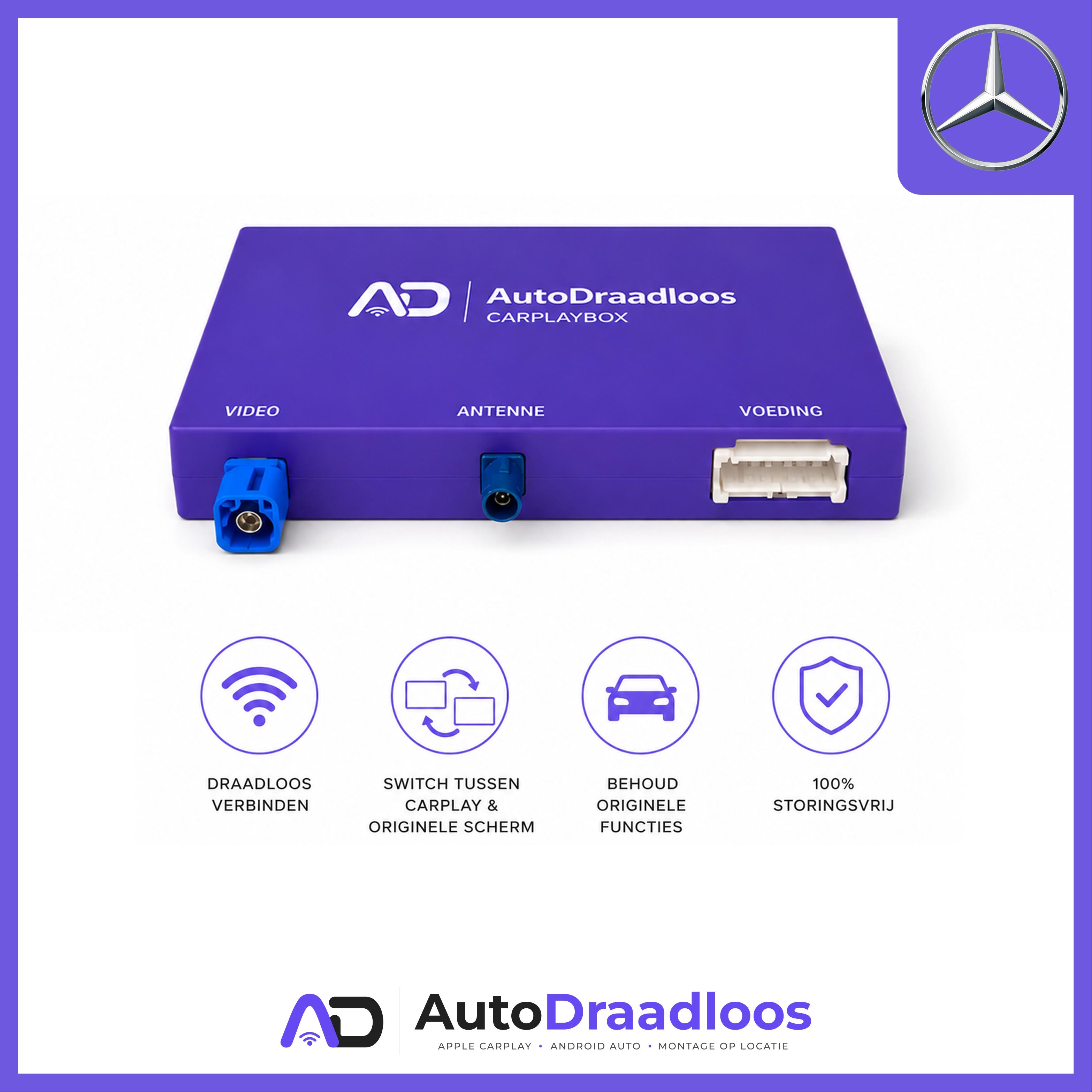 De CarPlayBox van AutoDraadloos voor Mercedes-Benz