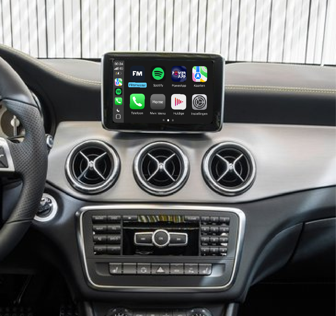 cla scherm met CarPlay