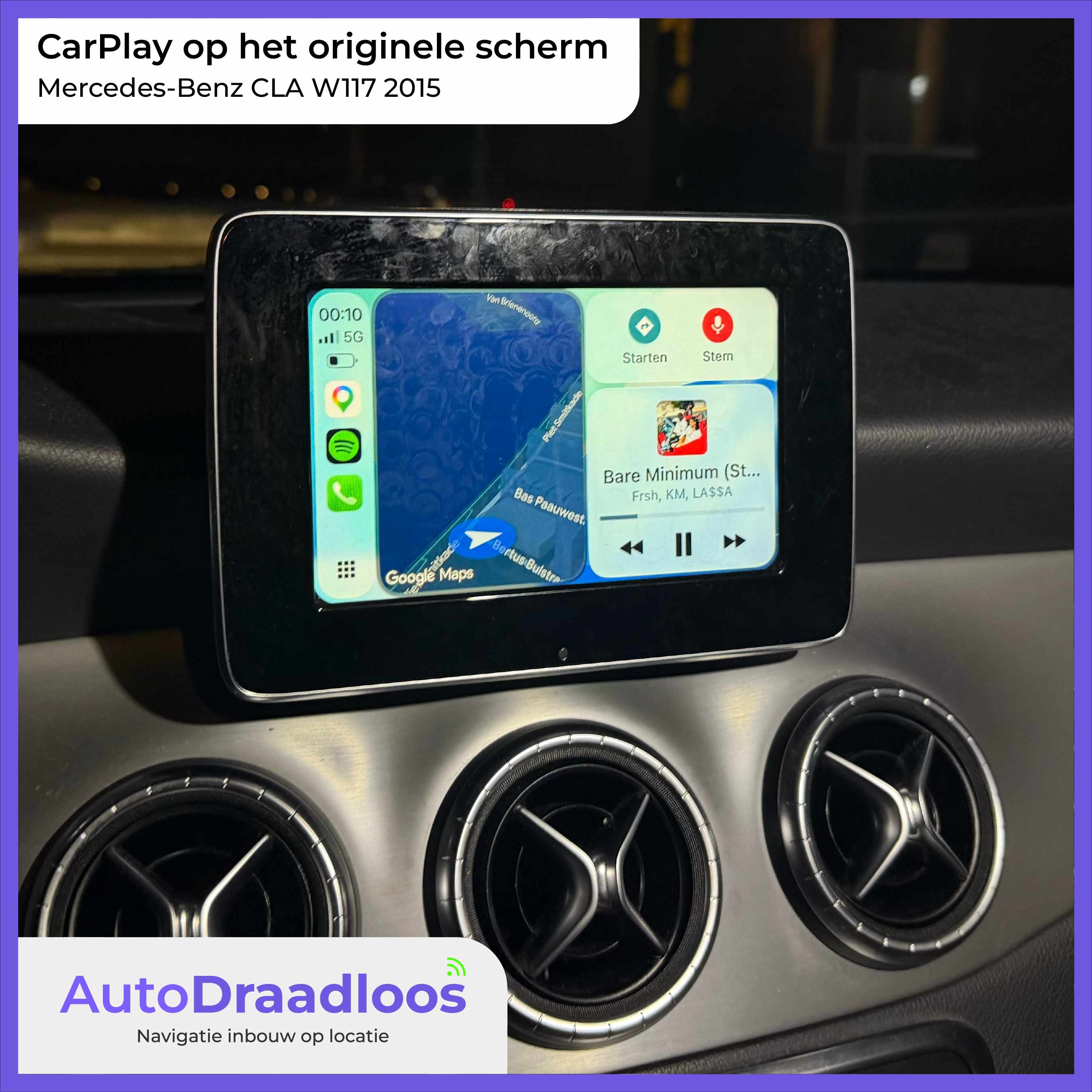 Apple CarPlay in een CLA