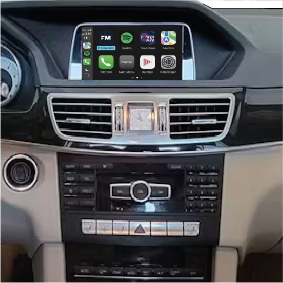 eklasse scherm met CarPlay
