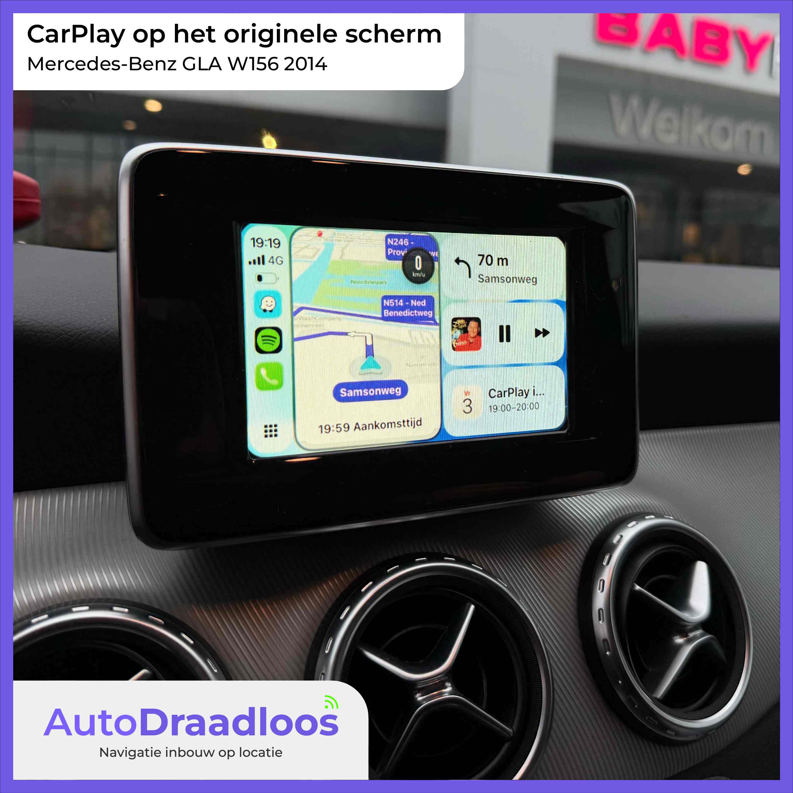 Apple Carplay in een GLA