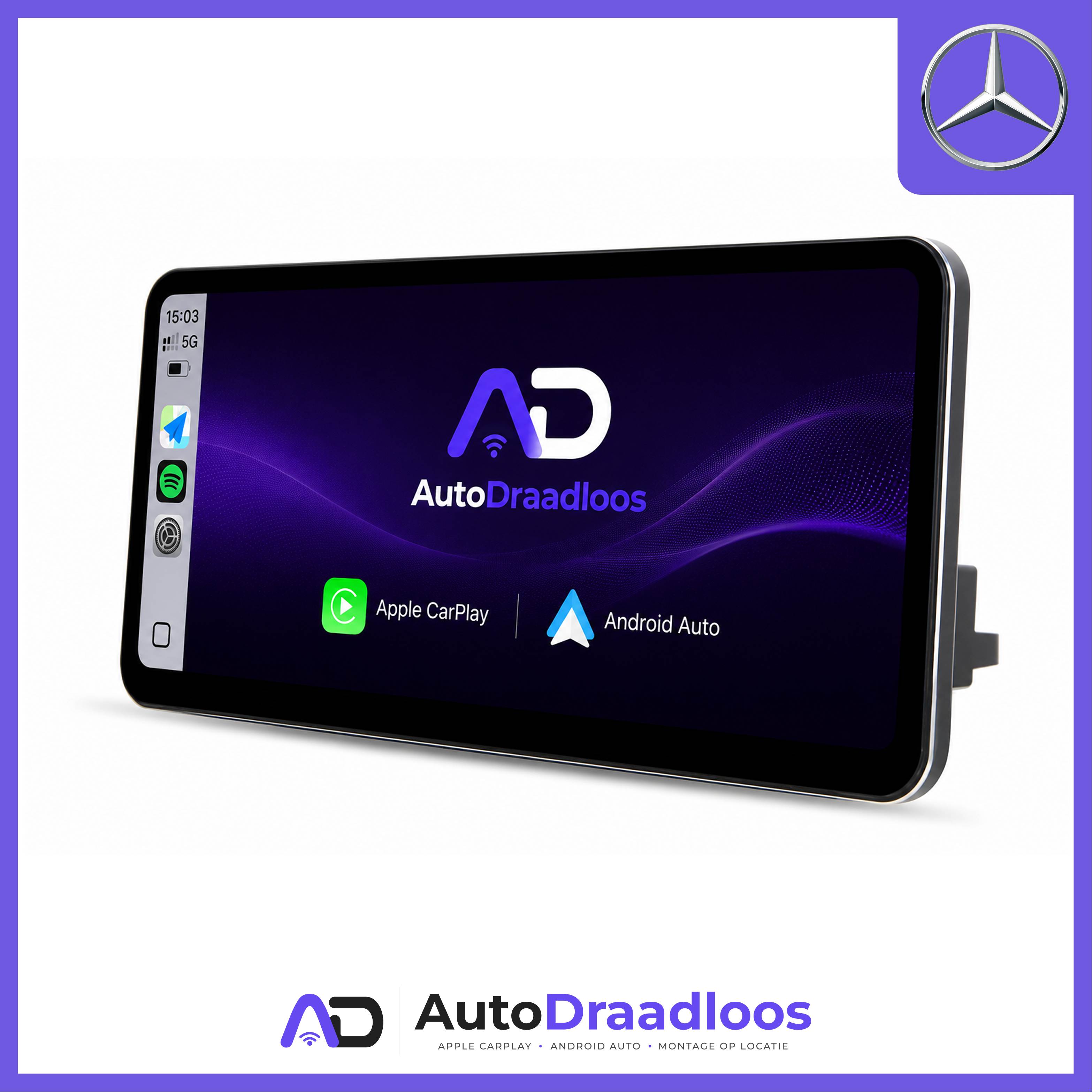 Apple CarPlay & Android Auto met groter scherm Mercedes-Benz