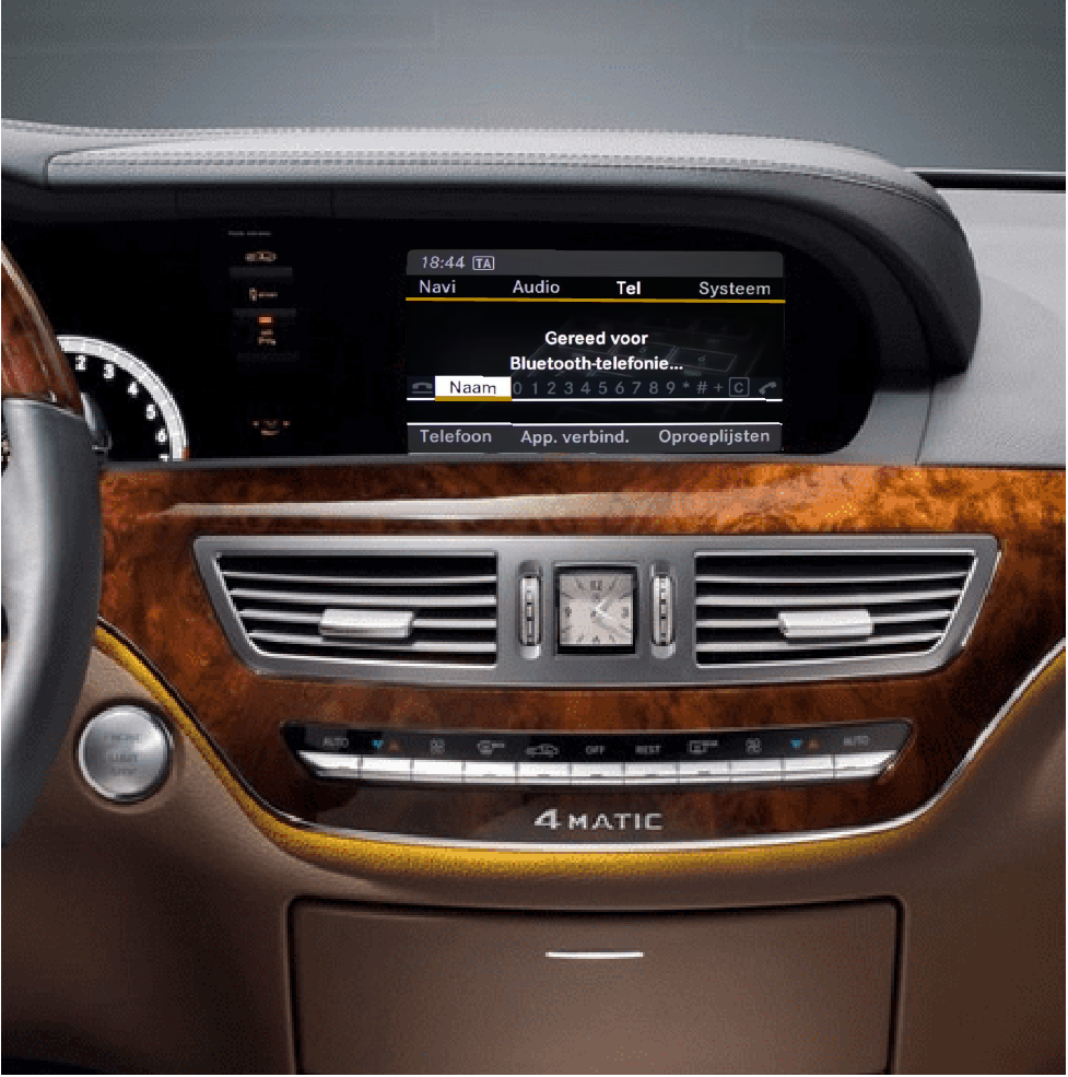 sklasse scherm zonder CarPlay