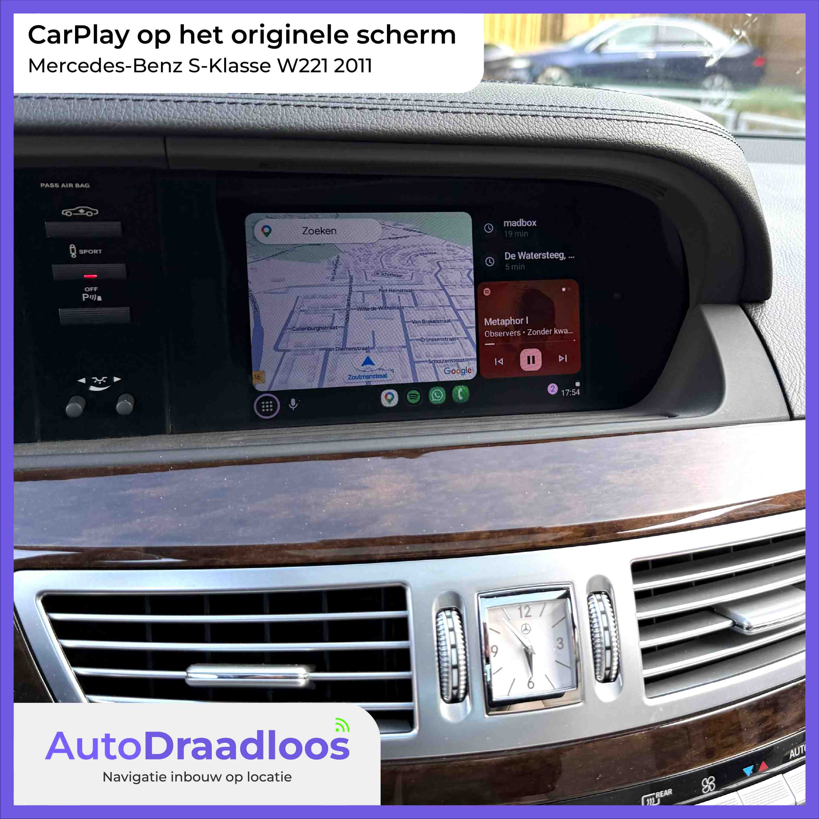 Android Auto in een S-Klasse