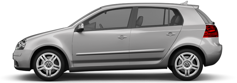 Volkswagen Golf zijaanzicht